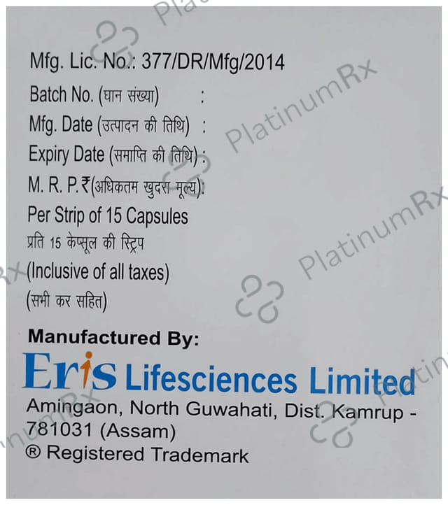 Crevast CV 10/75mg Capsule 15s