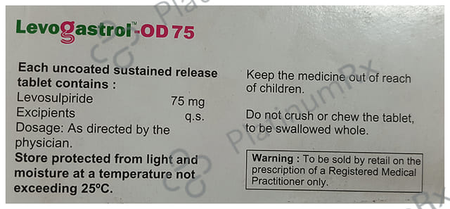 Levogastrol OD 75 Tablet SR