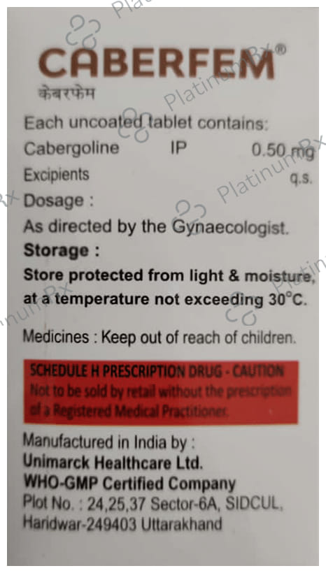Caberfem 0.5mg Tablet