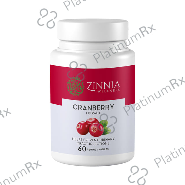 Zinnia Wellness Cranberry Extract Veggie Capsule