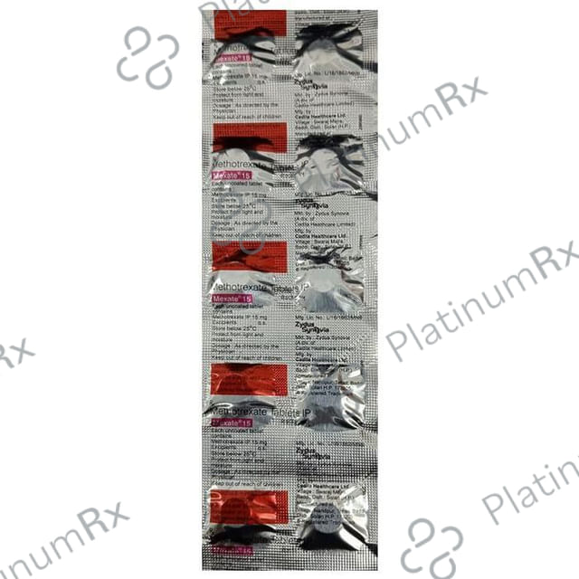 Mexate 15mg Tablet 10s