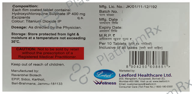HQ Star 400mg Tablet 10s