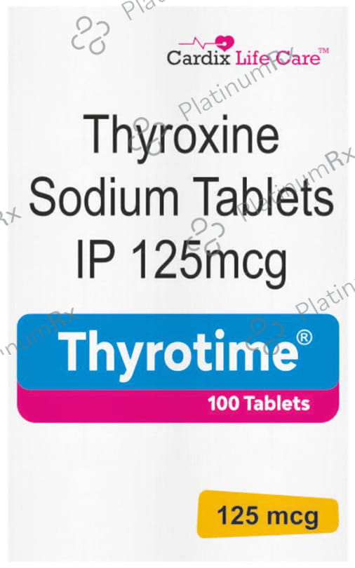 Thyrotime 125mcg Tablet 100s
