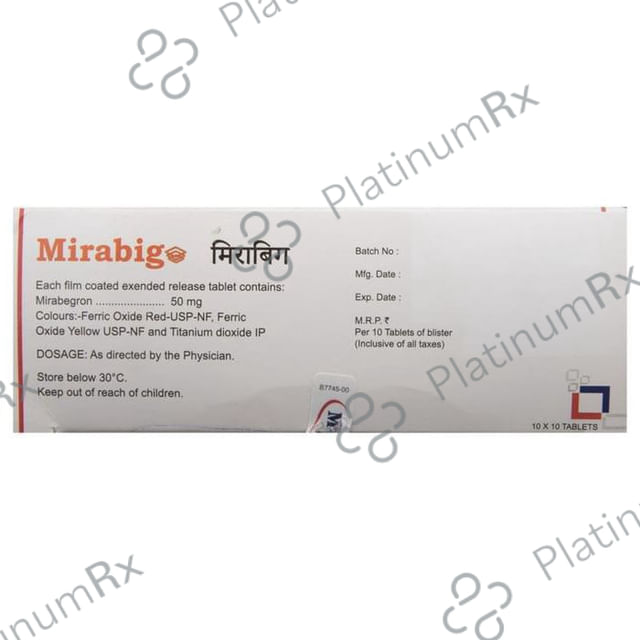 Mirabig ER 50mg Tablet 10s