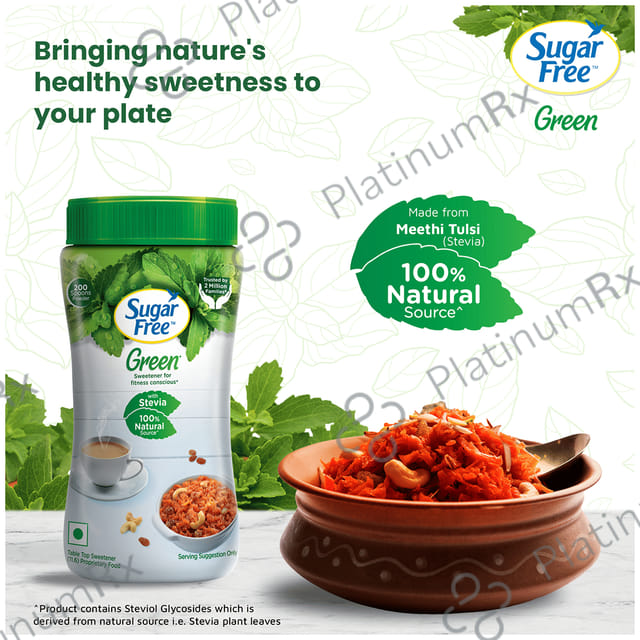 Sugar Free Green Stevia Sweetener Powder 200 gm