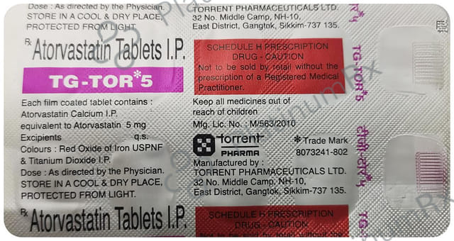 Tg-Tor 5 Tablet 10 tablets Tablet Unichem Laboratories Ltd