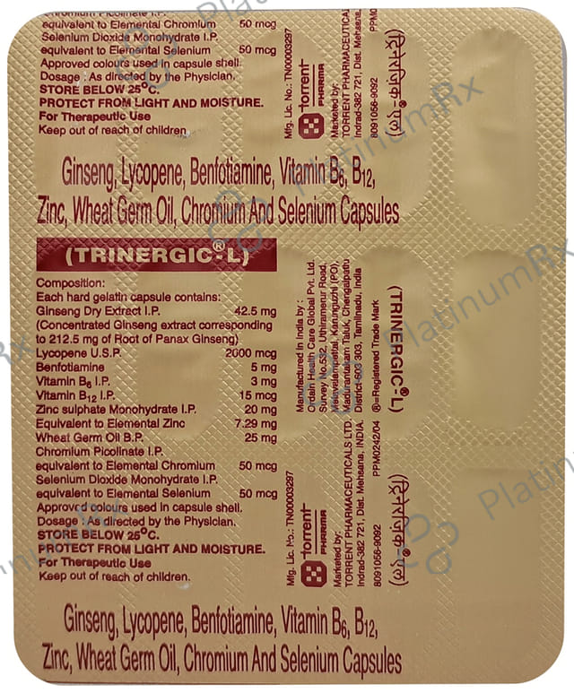Trinergic L Capsule 15s