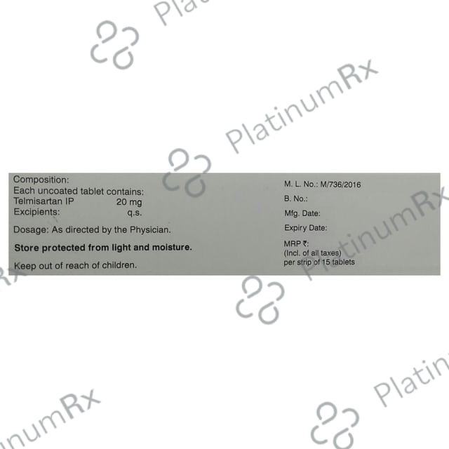 Telvas 20mg Tablet 15s
