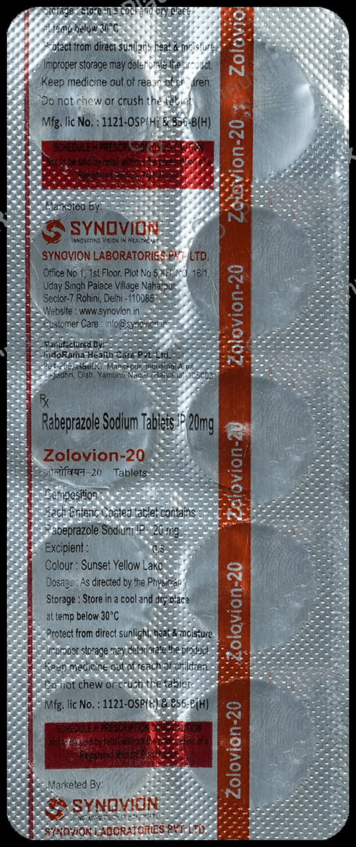 Zolovion 20mg Tablet