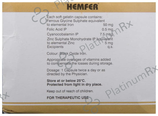 Hemfer Soft Gelatin Capsule 30s