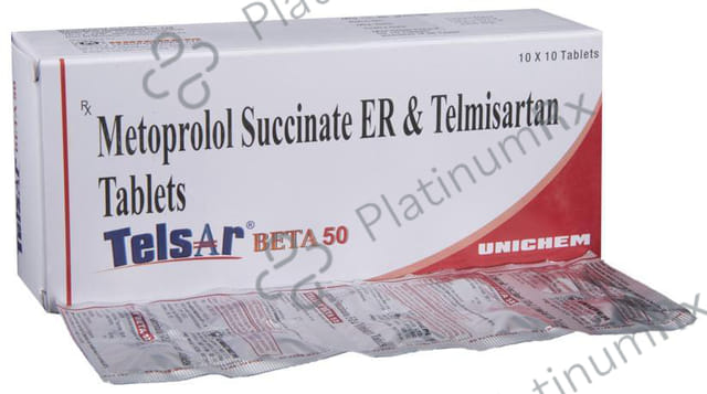 Telsar Beta 50/40mg Tablet ER 10s