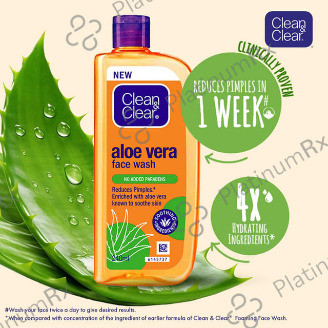 Clean & Clear Aloe Vera Face Wash 240ml