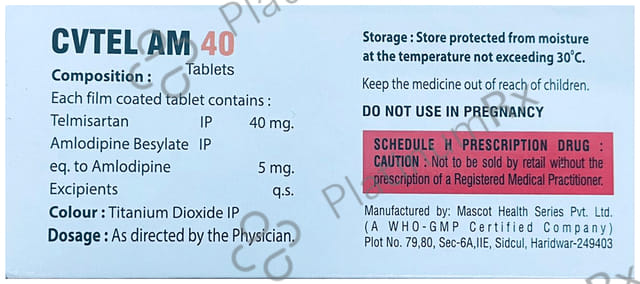 Cvtel AM 40mg Tablet 15s