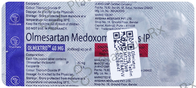 Olmixtro 40mg Tablet
