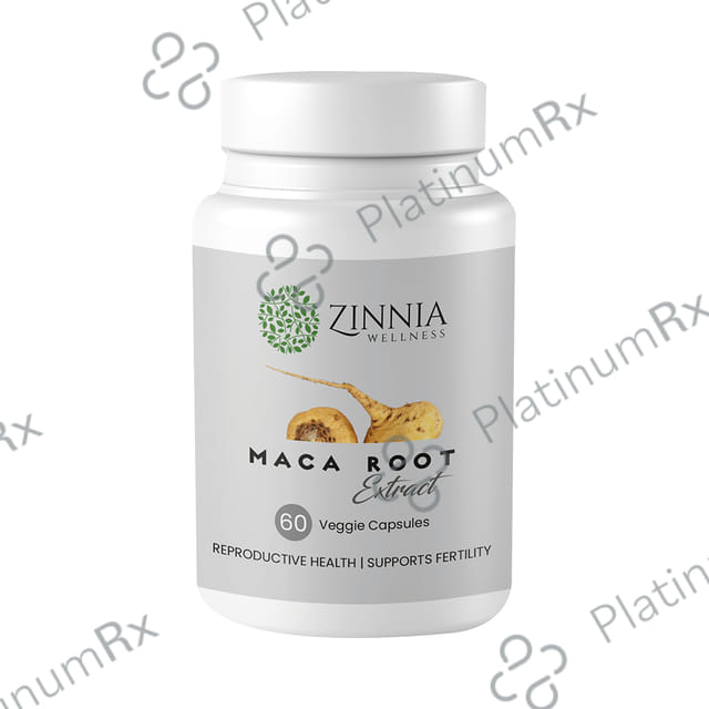 Zinnia Wellness Maca Root Extract Veggie Capsule