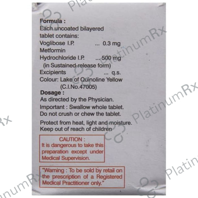 Voliphage M 500/0.3mg Tablet SR 10s