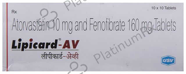 Lipicard AV 10/160mg Tablet 10s