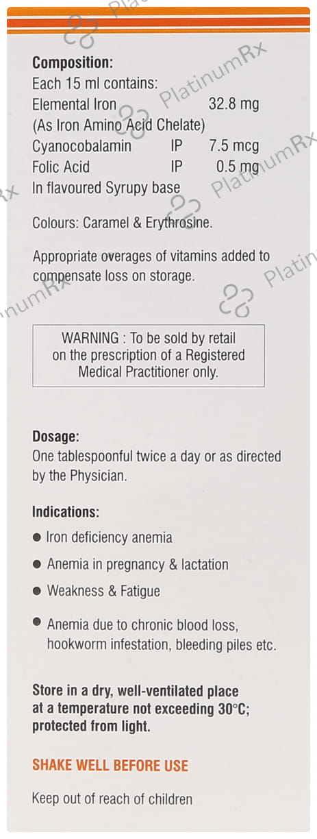 Ferhance Orange Flavour Oral Suspension 200ml