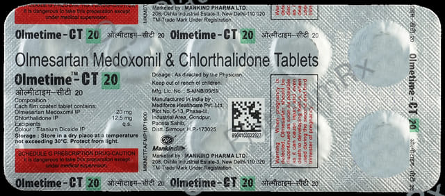 Olmetime CT 20/12.5mg Tablet 10s