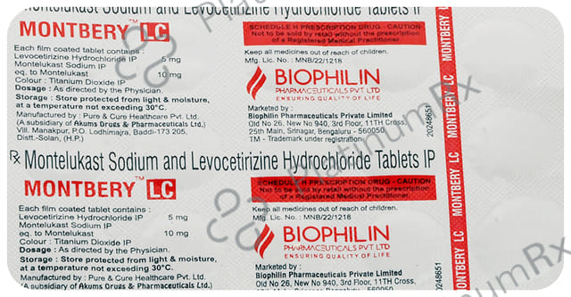 Montbery LC 10/5mg Tablet 15s