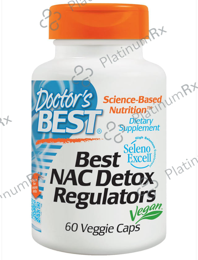Doctor's Best NAC Detox Regulators Veggie Capsule