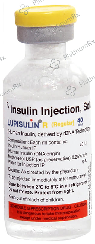 Lupisulin R (40 IU/ml) (1*10ml Vial) Soltion For Injection 10ml