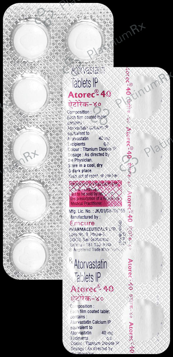 Atorec 40mg Tablet 10s