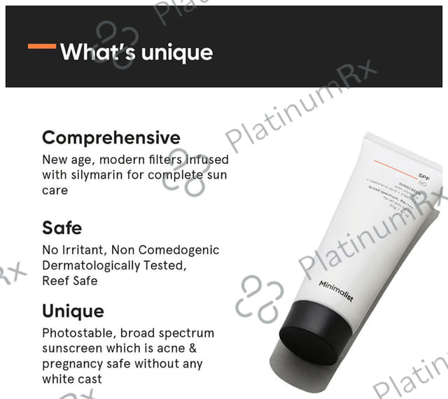 Minimalist SPF 60 PA++++ Sunscreen No Whitecast 50gm