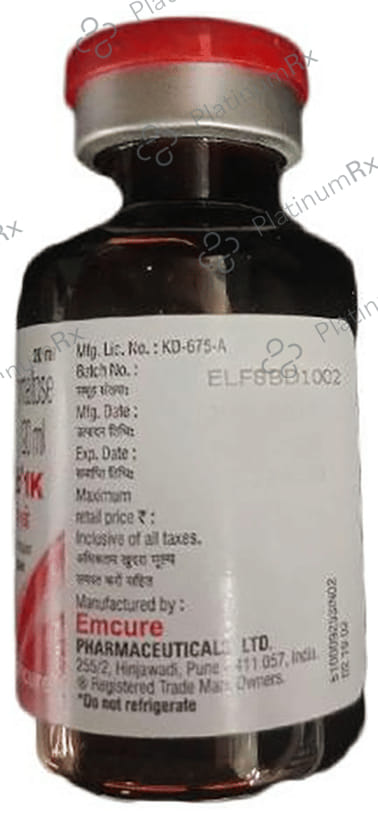 Encicarb 1K 1gm/20ml (50mg/ml) Injection 20ml