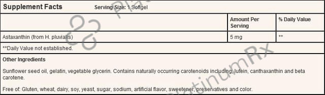 Solgar Astaxanthin 5mg Softgels