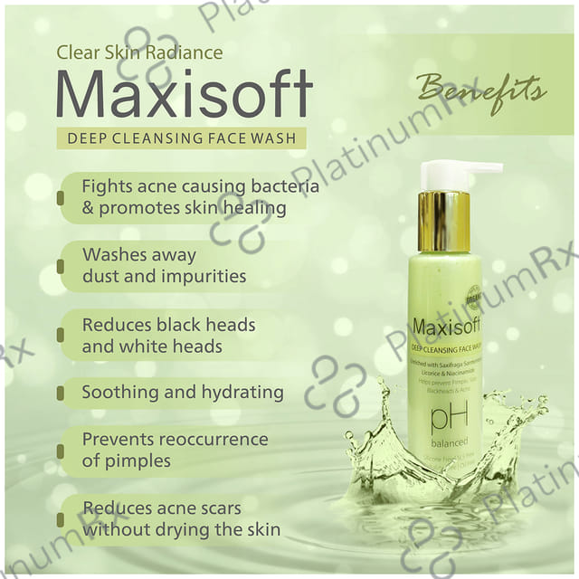 Maxisoft Deep Cleansing Face Wash (100 ml Each) 1 Bottle