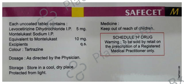 Safecet M 5/10mg Tablet 10s