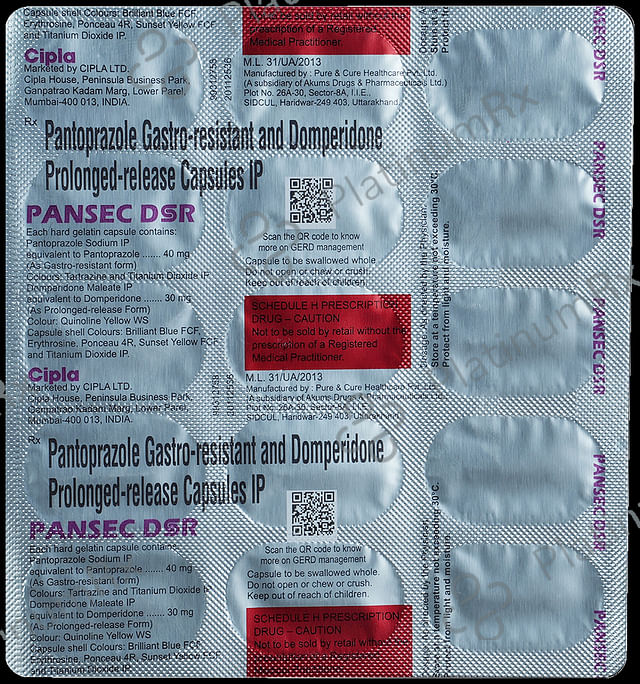 Pansec DSR 30/40mg Capsule PR 15s