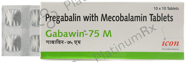 Gabawin M 500mcg/75mg Tablet
