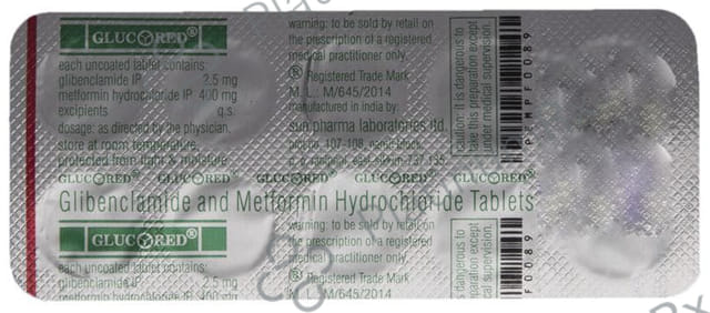 Glucored 2.5/400mg Tablet 10s