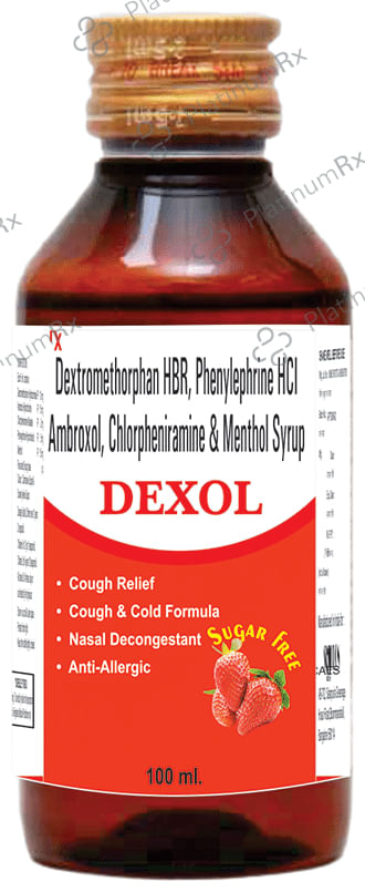 Dexol Syrup Sugar Free Strawberry