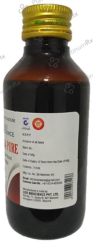 LDD Bioscience Sarsa Pure Blood Purifier Syrup 115 ml