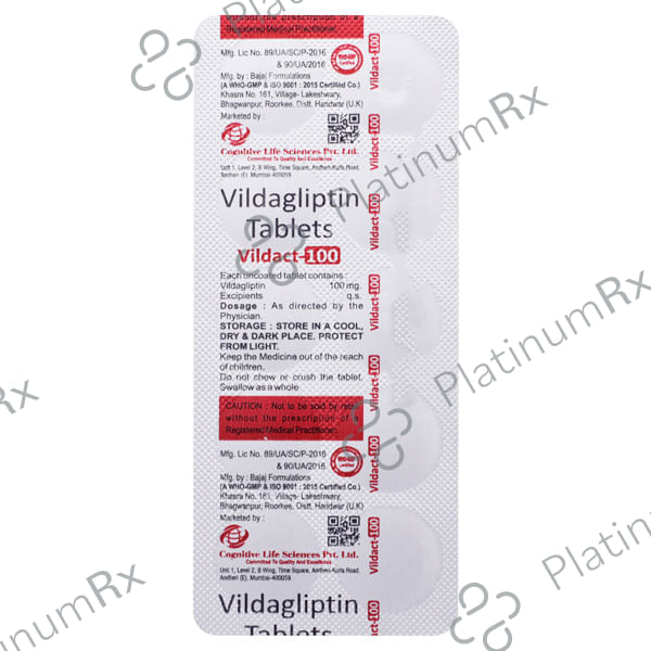 Vildact 100mg Tablet 10s