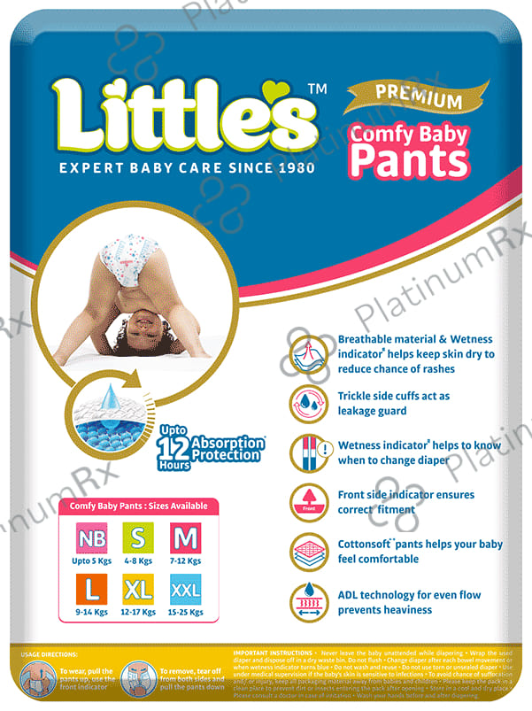 Little's Premium Comfy Baby Pants XL 54 diapers