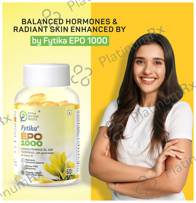 Fytika EPO 1000 Evening Primrose Oil and Tocotrienol Capsule