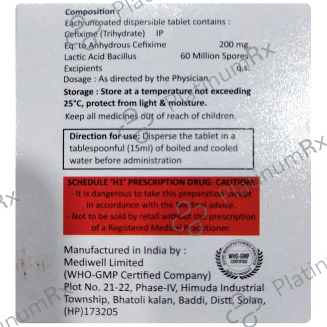 Urcef LB 200mg Tablet