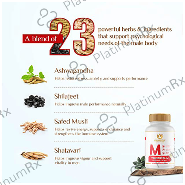 Maharishi Ayurveda Vigoroyal-M Tablet - For Vigour & Vitality 60 tablets