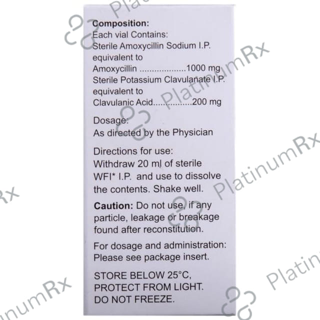 Acuclav IV 1000/200mg Injection 1s