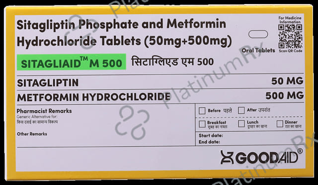 Sitagliaid M 500 Tablet