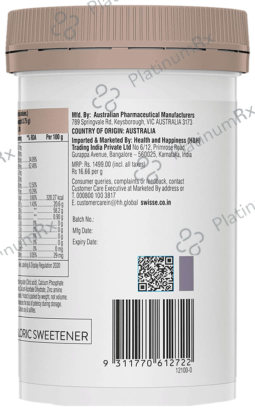 Swisse Ultiboost High Strength Magnesium Glycinate & Citrate Oral Powder Orange