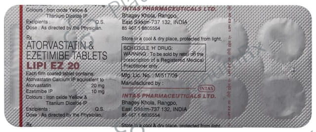 Lipi EZ 20/10mg Tablet 10s