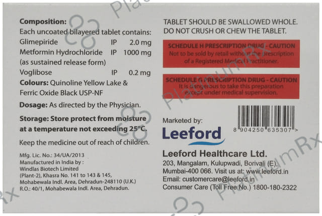 Voglimet-GM Forte Tablet SR