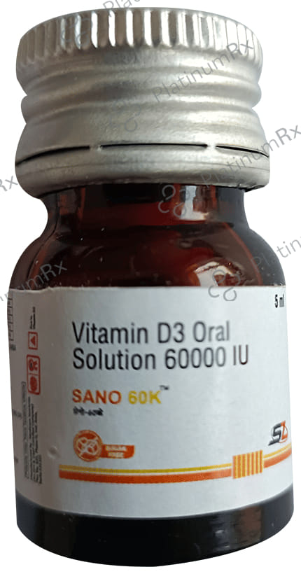Sano 60000IU Sugar Free Oral Solution 5ml