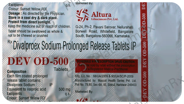 Dev OD 500mg Tablet 10s