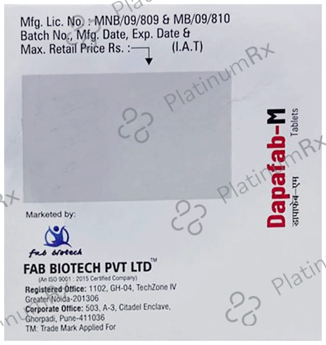 Dapafab 10/500mg M Tablet ER 10s